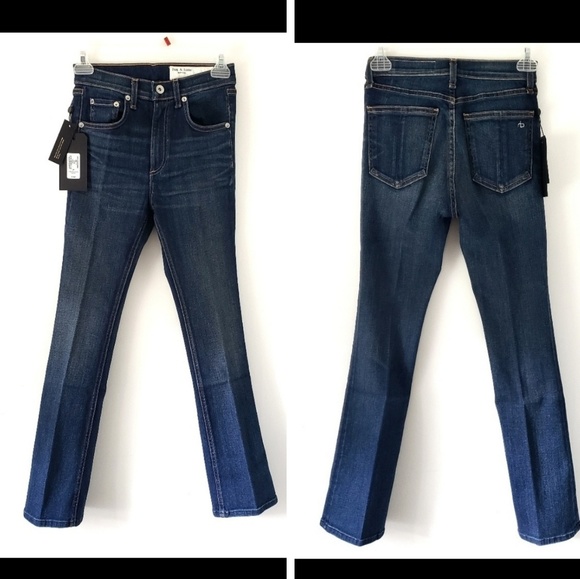 NWT rag & bone | Hana High Rise Crop Jeans Size 24 - Picture 5 of 8